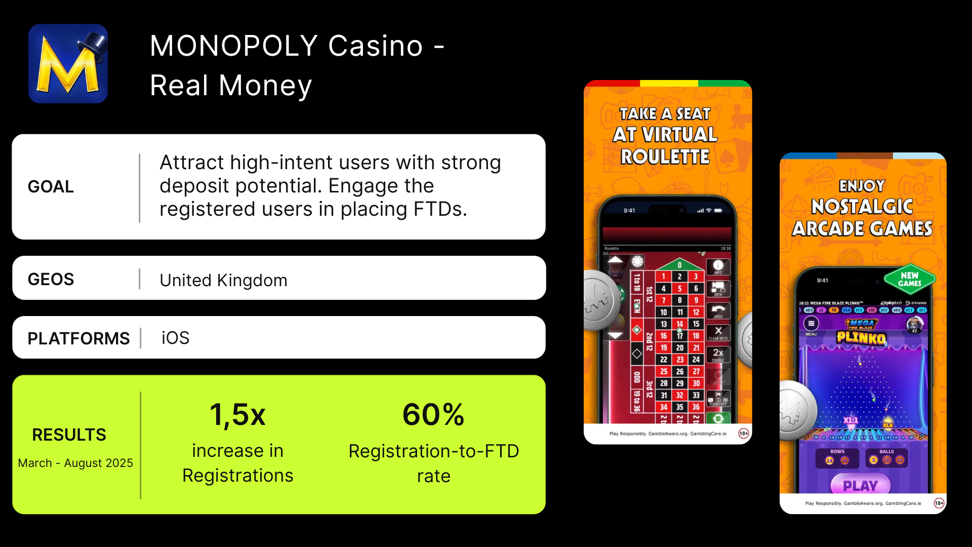 Juego en vivo de monopoly casino